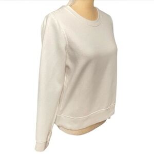 Abercrombie & Fitch White Lace Detail Sweatshirt Sz S